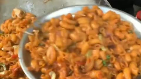 Desi Microni making Masala Microni with Pasta