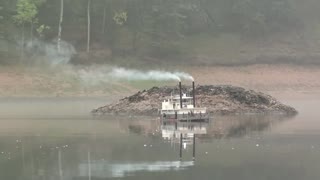 Radio Control Model of the Lone Star Steamboat: Foggy Morning