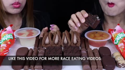 ASMR LEFT'OVER DESSERT RACE TICO ICE CREAM CANTREEN