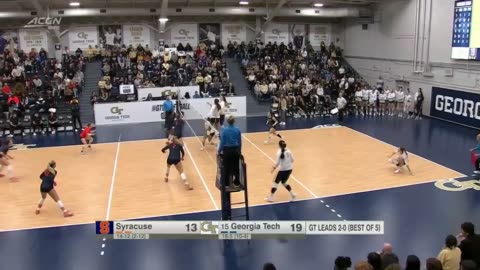 The Volunteers are flying high! #NCAAWVB @ACCN @GTVolleyball