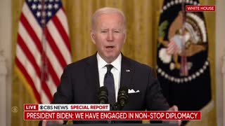 Biden to Americans in Ukraine: "Leave now before it's too late to leave safely"