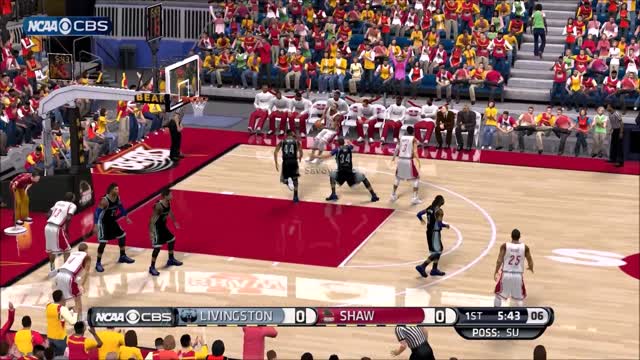 NBA 2k14 HBCU Basketball Mod Livingston vs Shaw