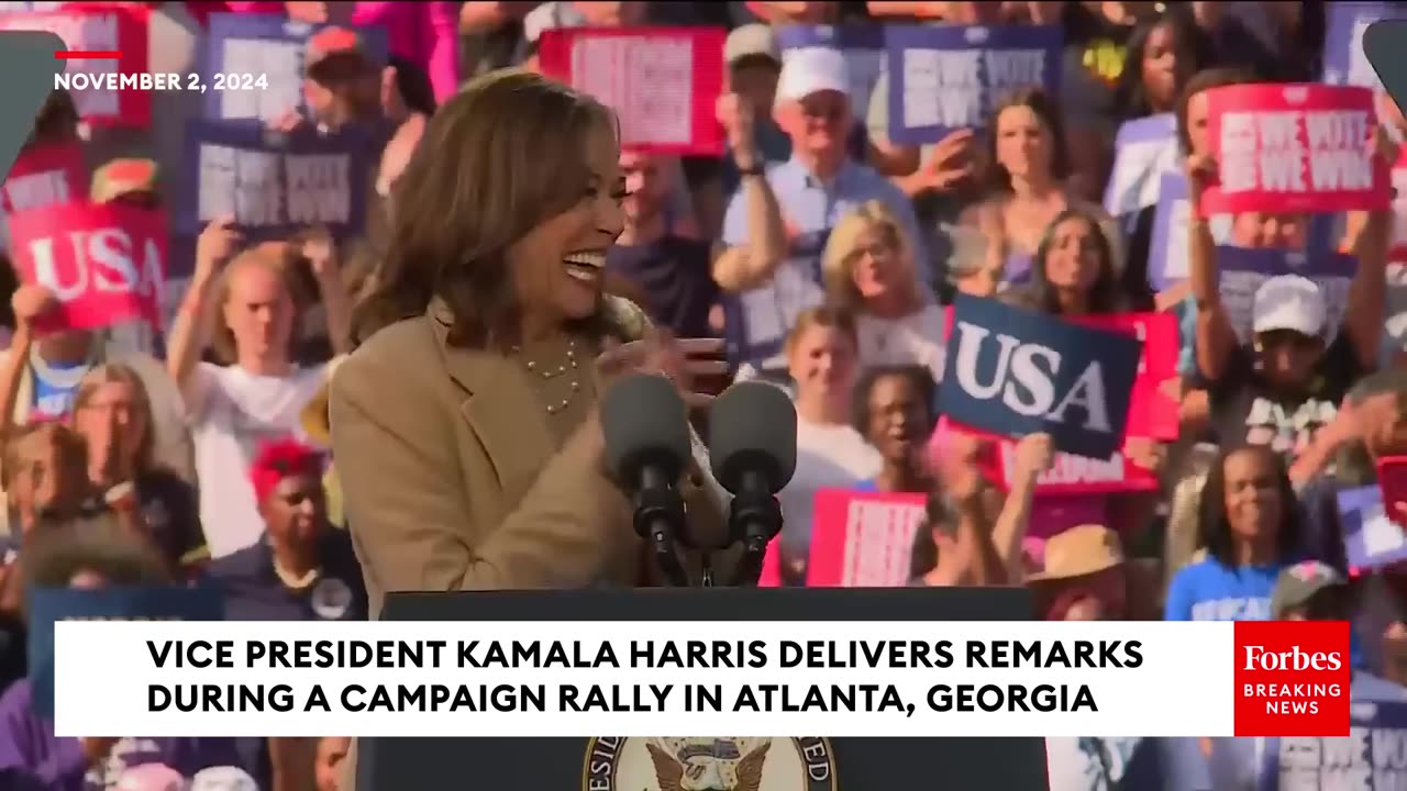 Kamala Harris Outlines Her Highest Priorities For The U.S. Economy During Her Atlanta, GA Rally