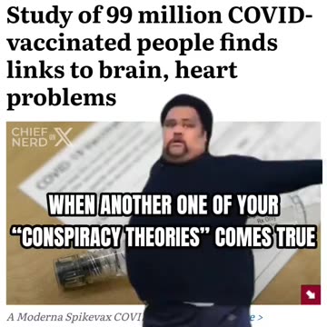 When another one of your conspiracy theories "comes true"... again