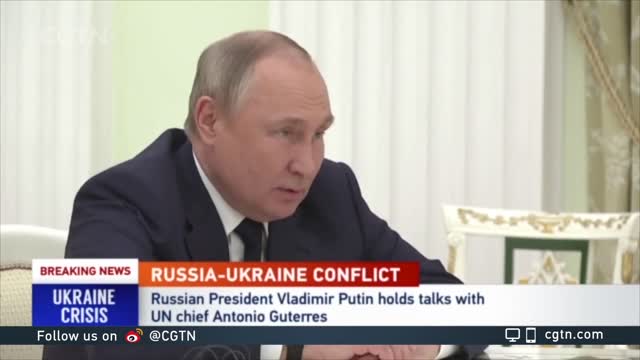 Putin to UN chief: Still have hope for negotiations to end Ukraine conflict