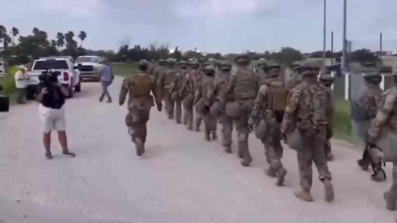 Texas National Guard Showing up in Bog Numbers at Shelby Park