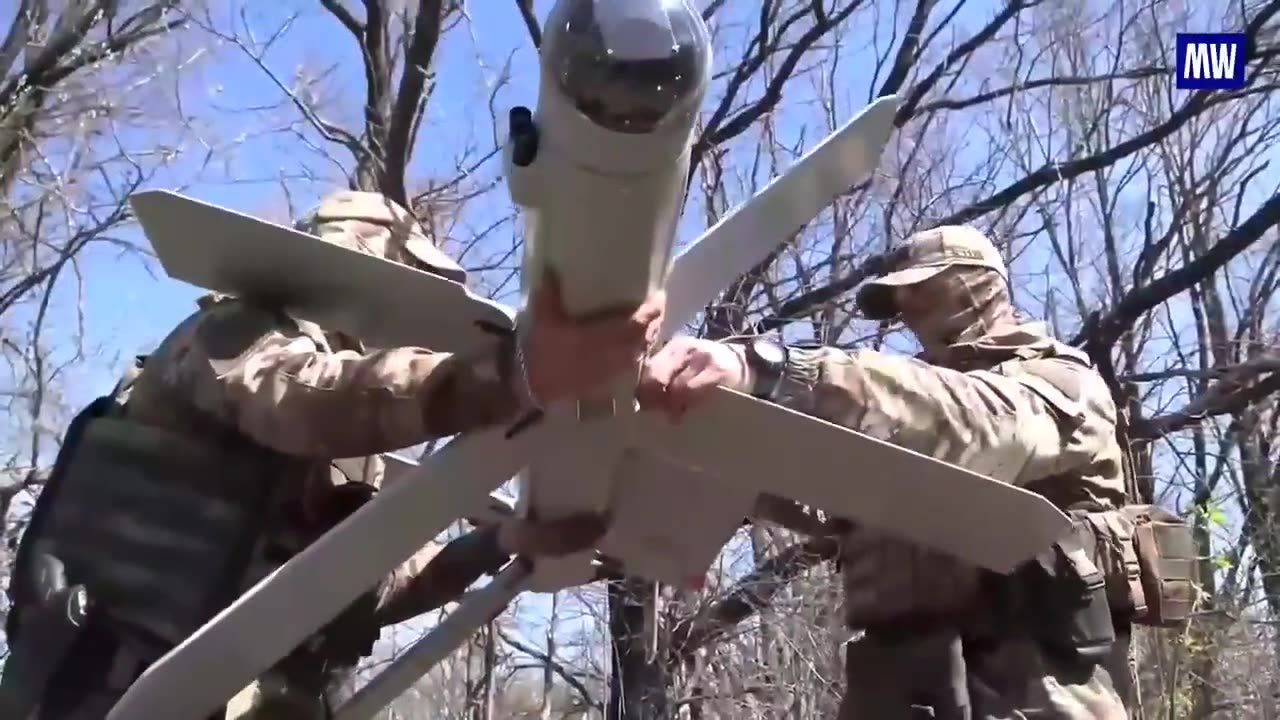 Russian Lancet being assembled and deployed in field
