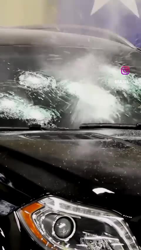 TESTING BULLETPROOF WINDSHIELD