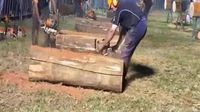 Wood cutting competetion