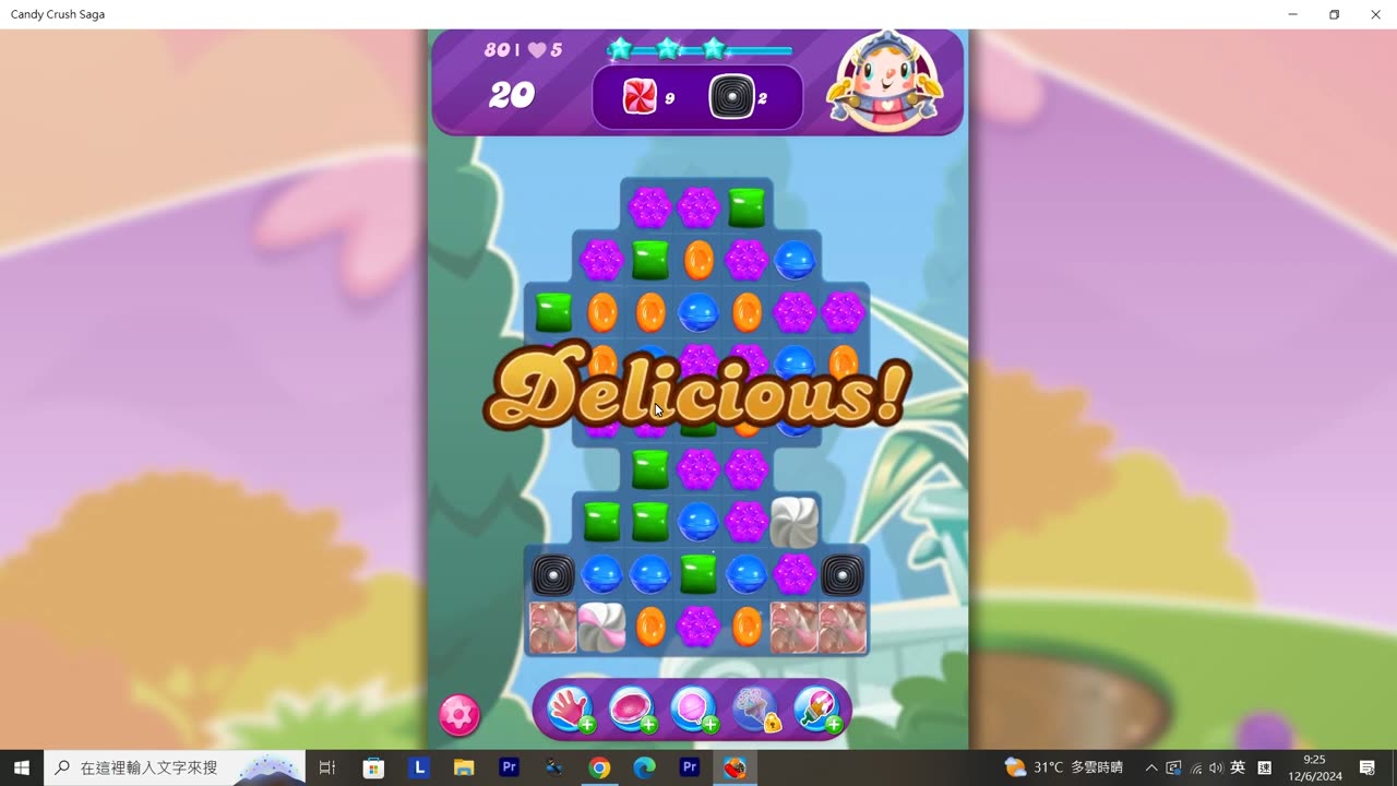 Candy Crush Saga Record (Level 80)