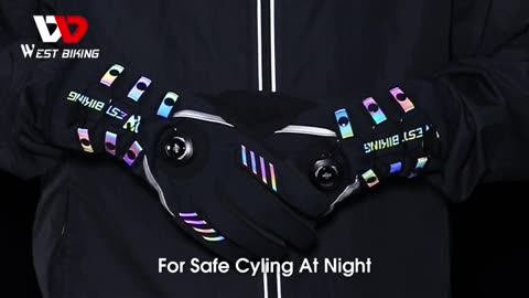 WEST BIKING Adjustable Self-locking Cycling Gloves Men Women