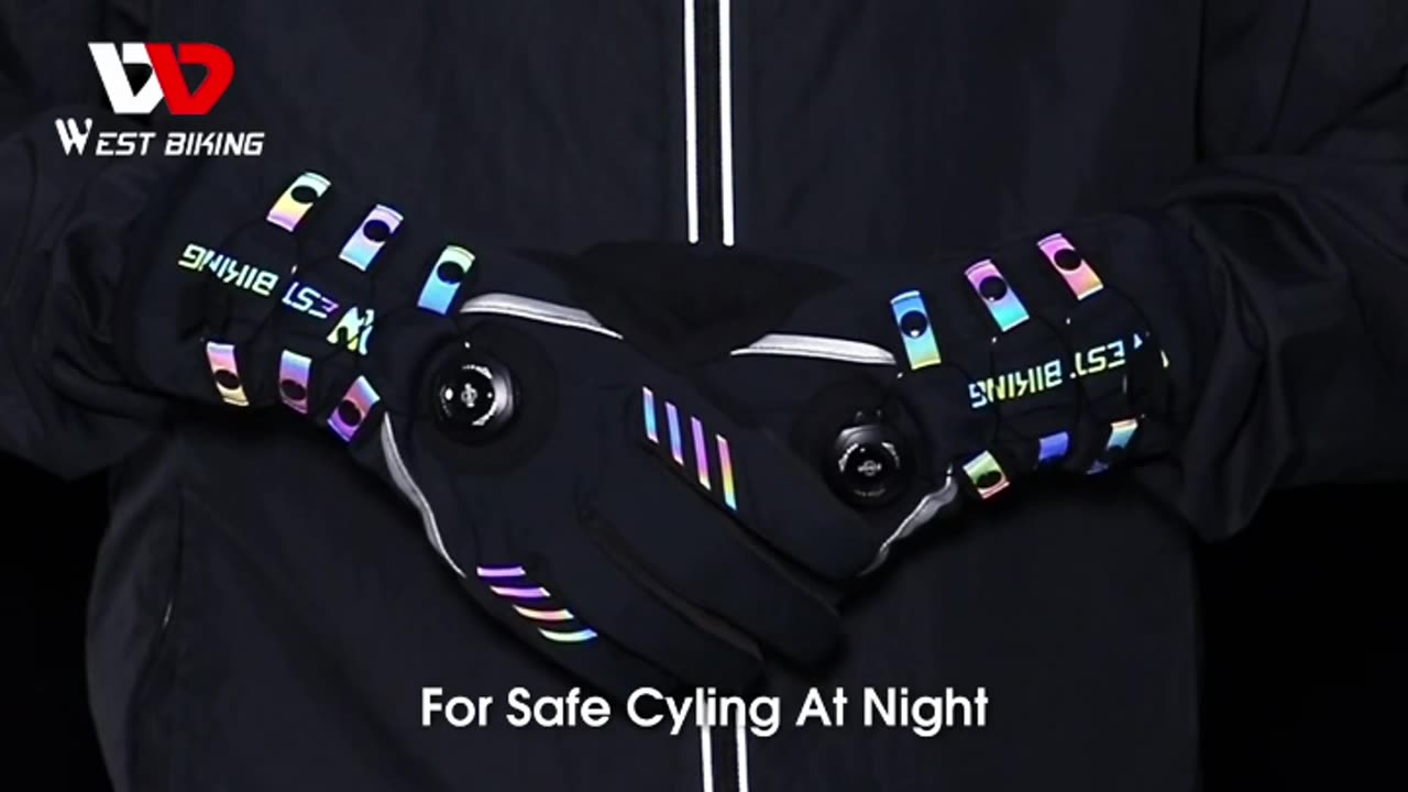 WEST BIKING Adjustable Self-locking Cycling Gloves Men Women