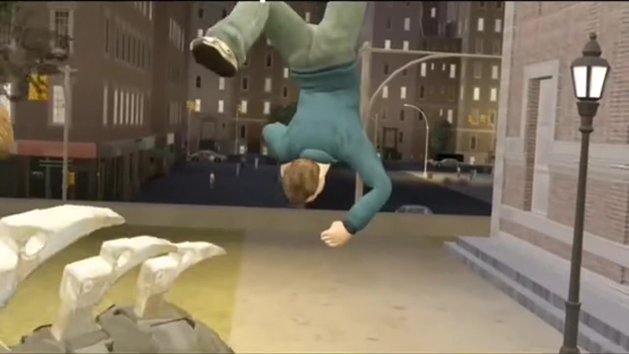 Spiderman's most useless back flip