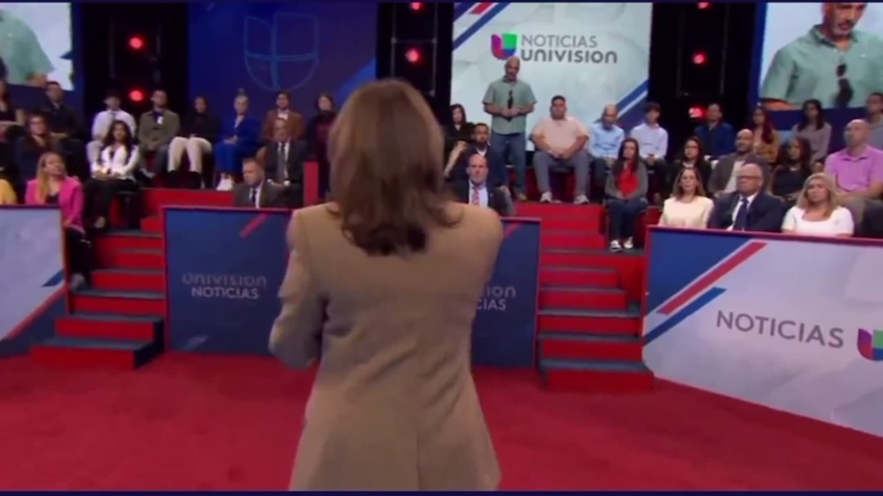 Kamala Harris Caught Using Teleprompter on Univision Townhall