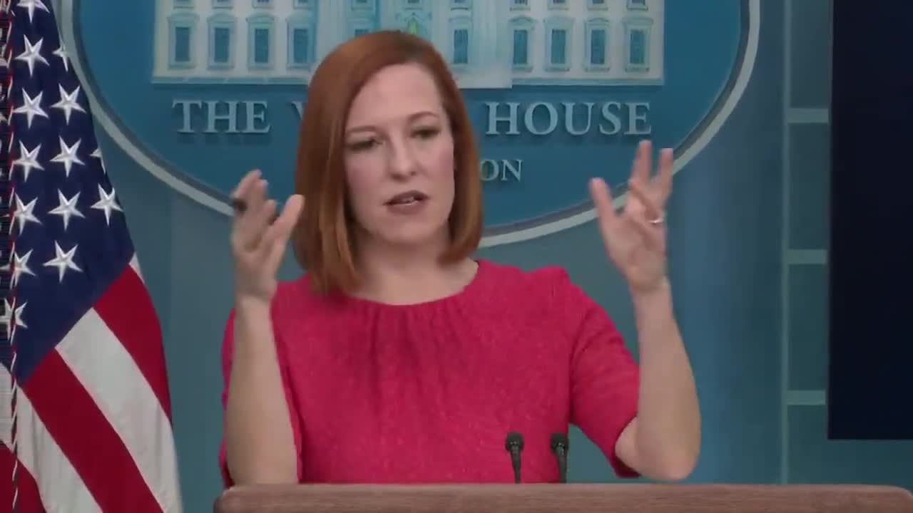 Psaki Snaps at a Reporter's Question, then Storms Off