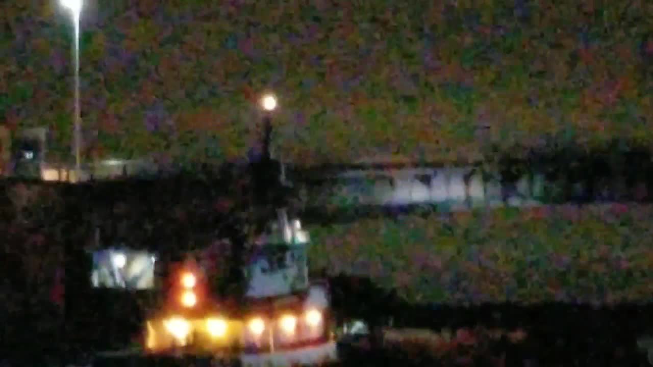 Barge Sails Right into Bridge