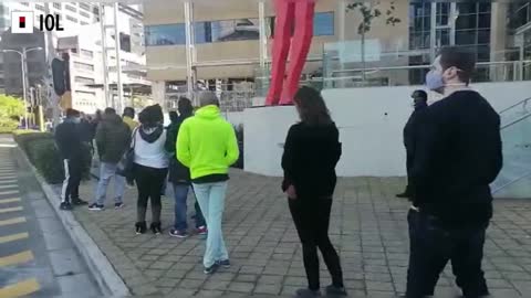 CTICC vaccine queue snakes around building as over 18s come out for jabs