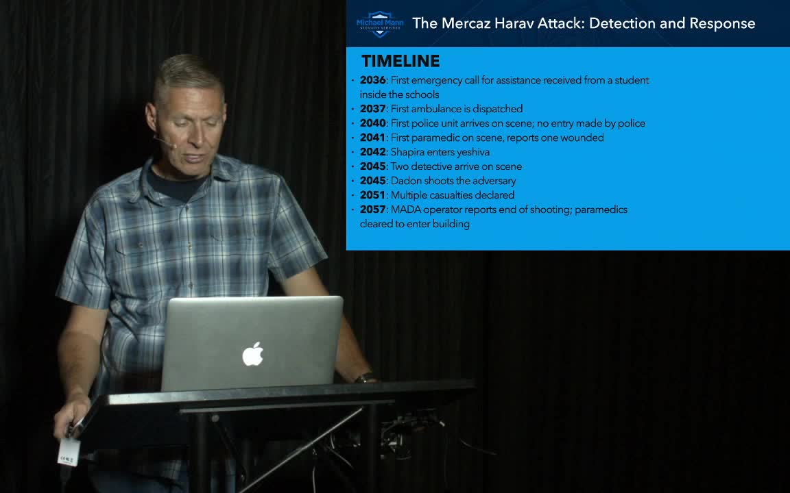 The Mercaz HaRav Attack: Detection and Response - Michael Mann Security Services