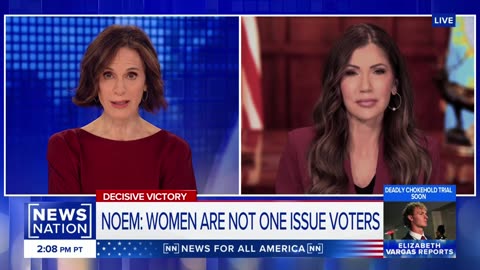 Gov Noem Discusses Why Women Voted Trump