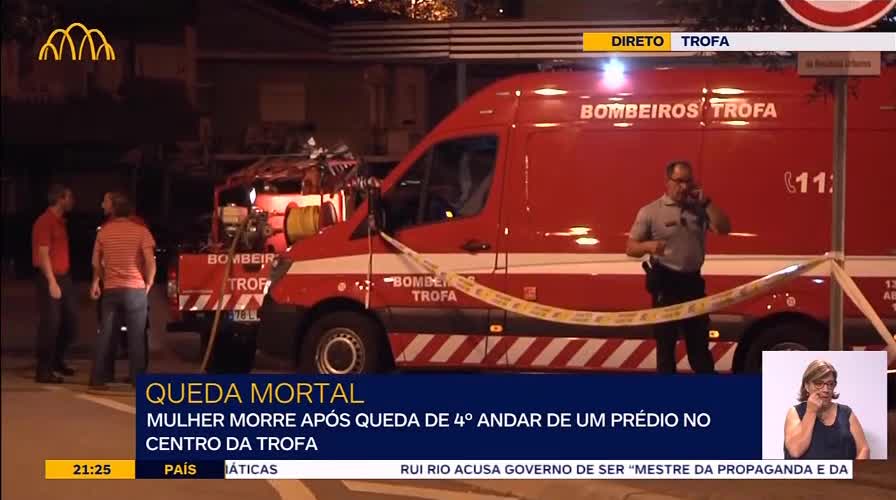 Mulher morre em queda de 4.º andar na Trofa