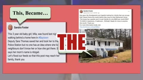 Fact Check: FAKE Social Media Posts About 3-Year-Old Girl Named Mila Found By 'Deputy Sara Thomas'