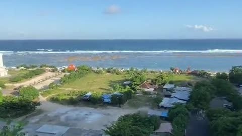 Pandawa beach bali from the top of the hill, very stunning