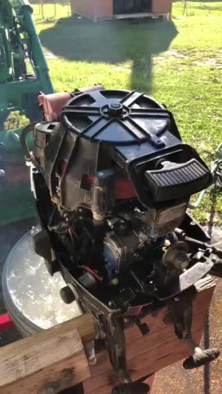 Mercury 9.8 Rebuilt Start up