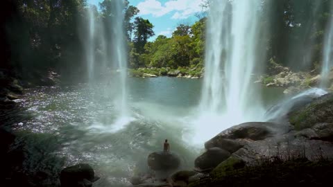 beautiful waterfall for nature