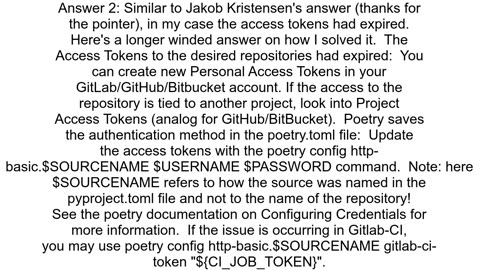 quotUnable to find installation candidatesquot in poetry trying to install genicam how to debug