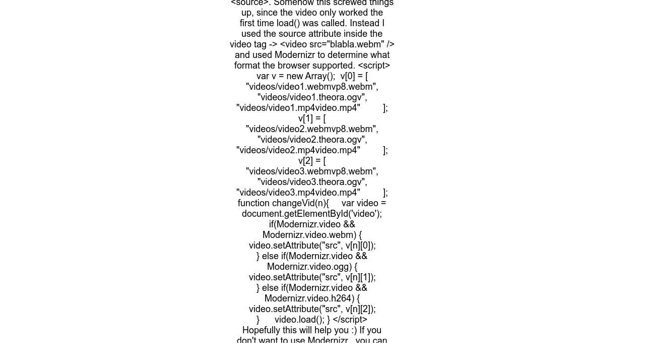changing source on html5 video tag