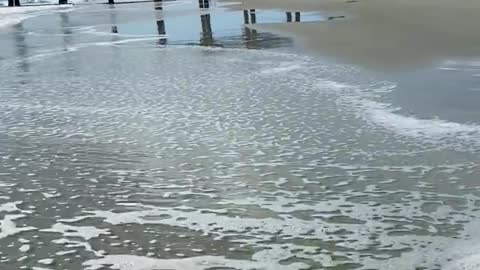 Tybee island beach in Georgia