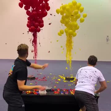 Our MOST INTENSE Balloon Popping Race!!