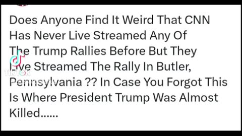 CNN Has Never Live Streamed Any Trump Rallies But They Streamed Rally In Pennsylvania ??