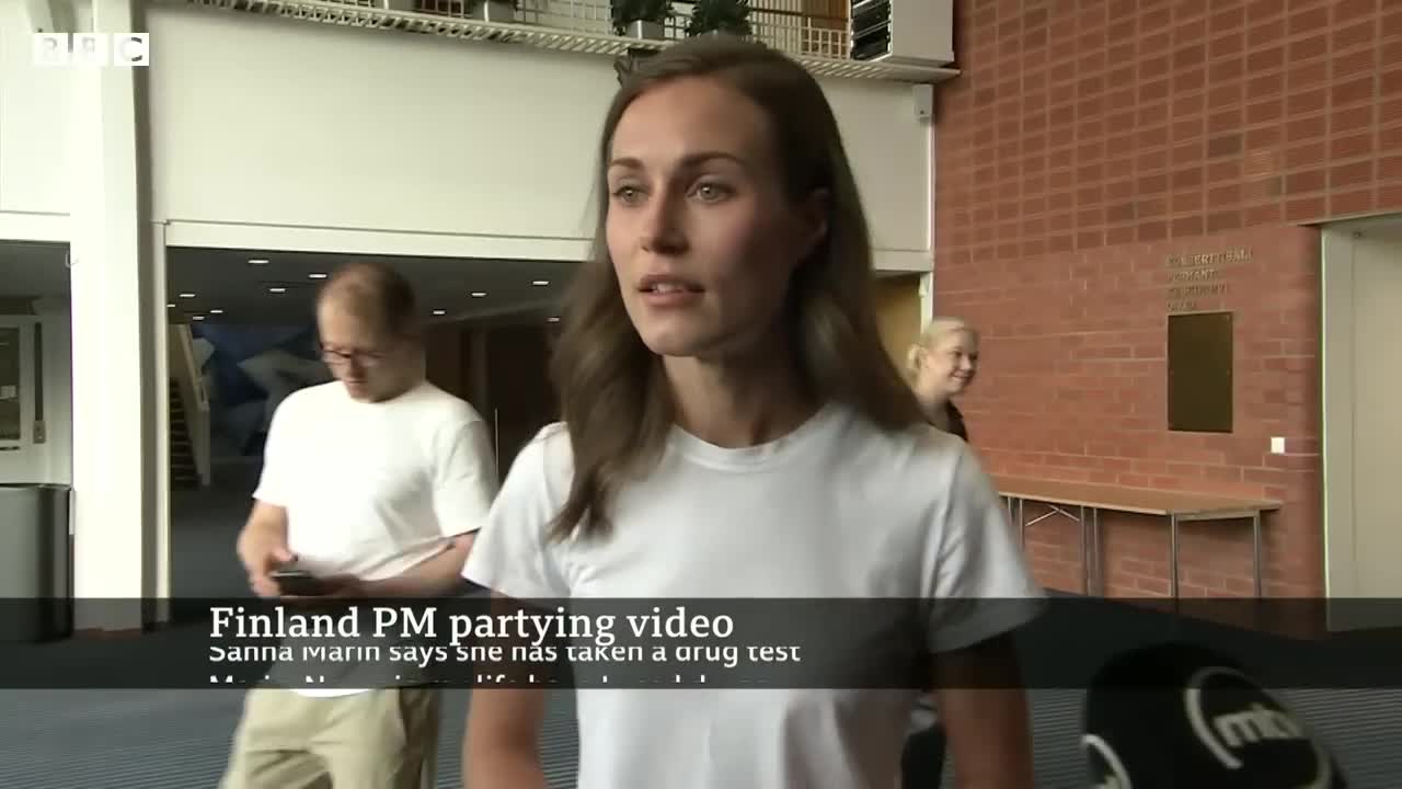 Finnish PM Sanna Marin reveals she has taken drug test after partying video