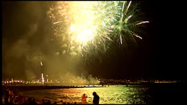 Beautiful fireworks decorations and games for Christmas and New Year