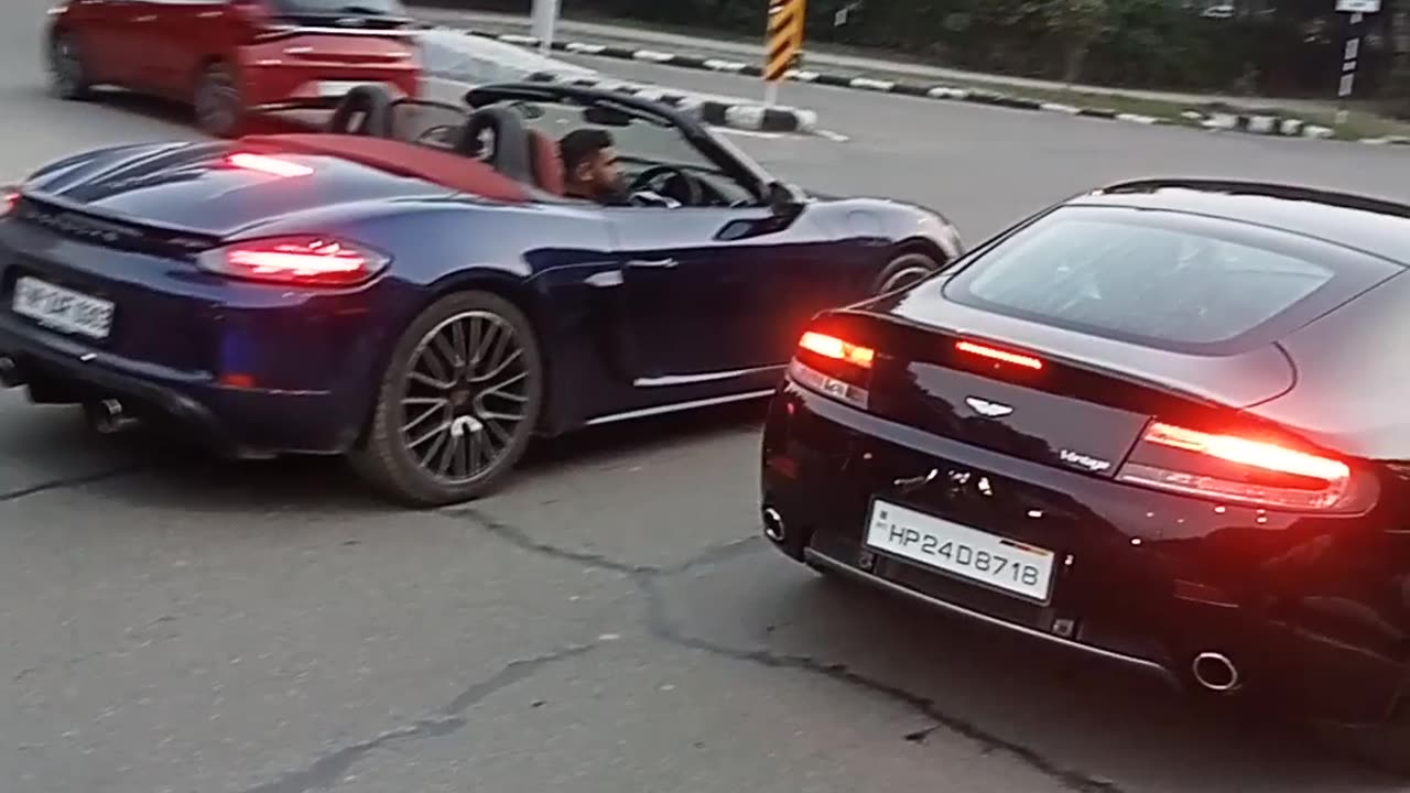 Porsche and Aston Martin