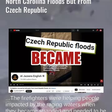 Fact Check: Video Of Firefighters Rescued By Helicopter NOT From North Carolina But Czech Republic