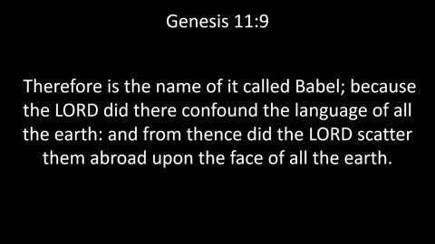 KJV Bible Genesis Chapter 11