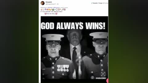 Trump coming out on Q and Anons