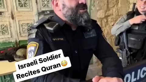 Israeli Soldier Recites Quran! 😳 #shorts