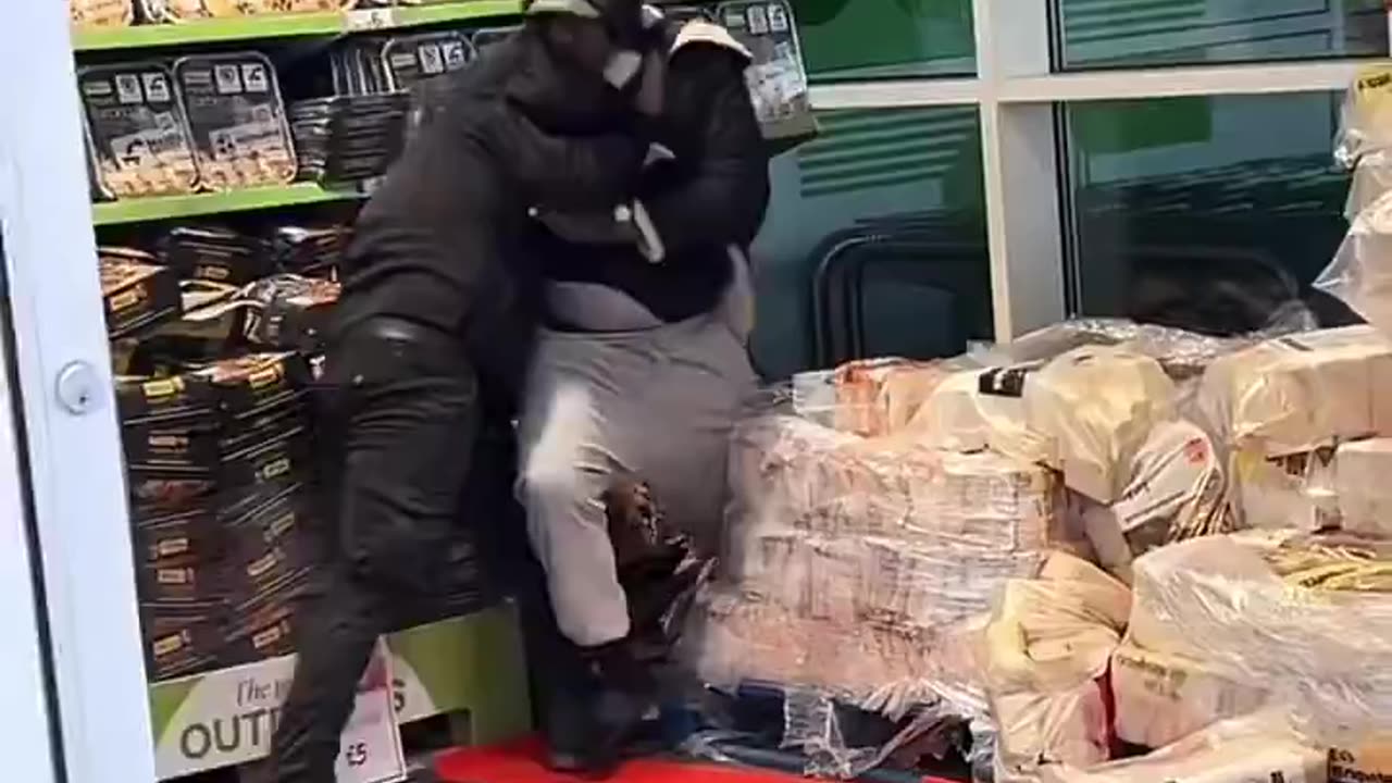 Edmonton Green, London , Asda This security guard deserves a promotion