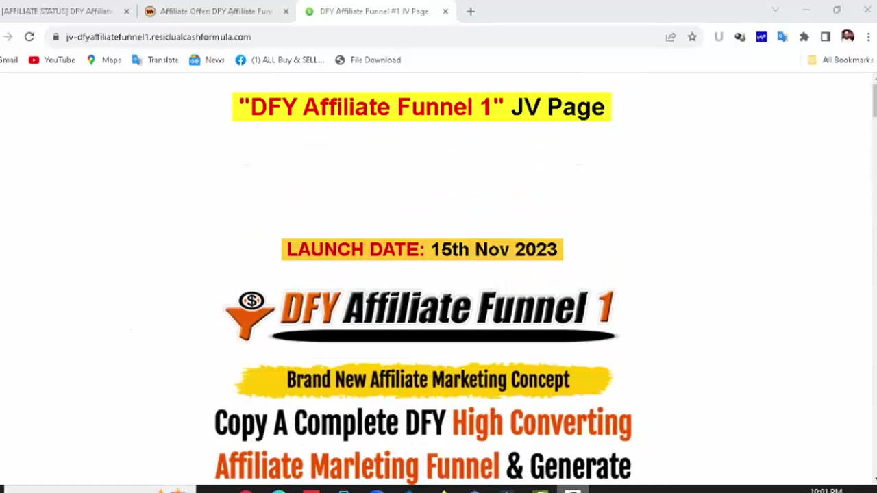 DFY Affiliate Funnel 1 Review ?