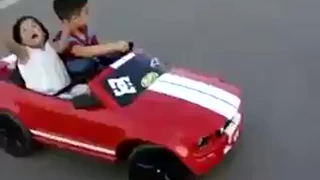 Amazing funny stunt child