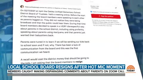 Zoom Call Meeting Fail - School Board Members Comments Caught on "Hot Mic"