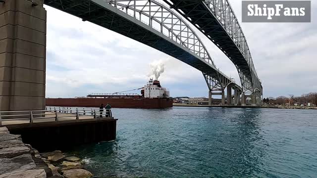 Paul R Tregurtha 1013 Foot Bulk Carrier Cargo Ship In Great Lakes