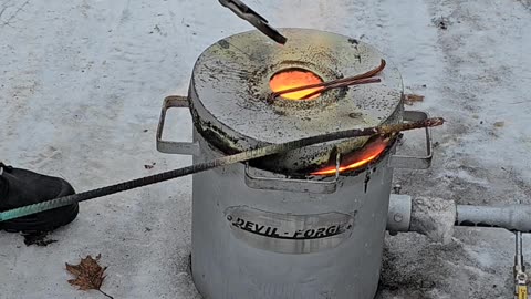 Casting a 8 pound copper bar