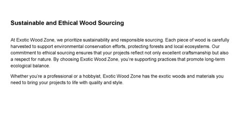 Crafting Excellence: Discover Exotic Wood Zone’s Premium Selection of Exotic Woods