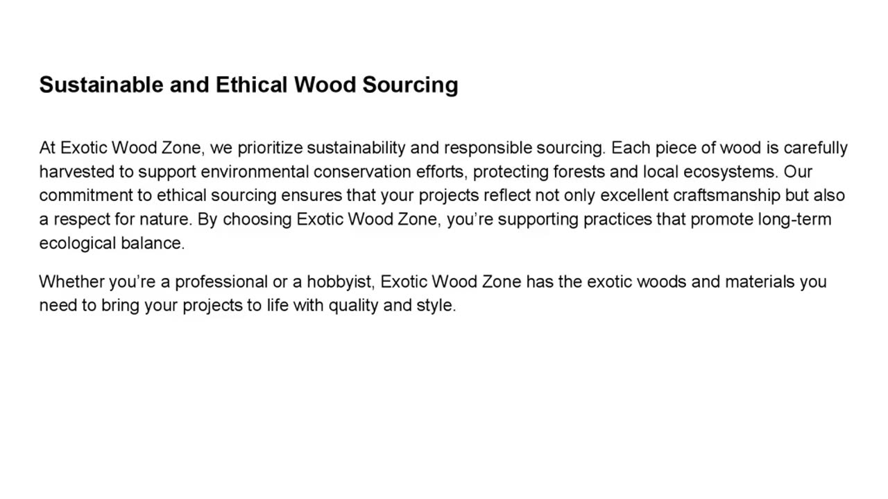 Crafting Excellence: Discover Exotic Wood Zone’s Premium Selection of Exotic Woods