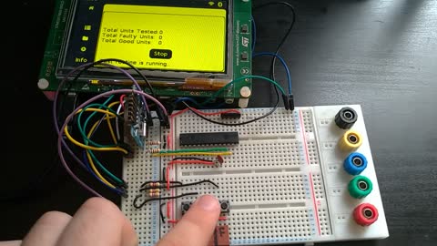 UPTS - Testing an 8-way LED strip board (STM32F746)