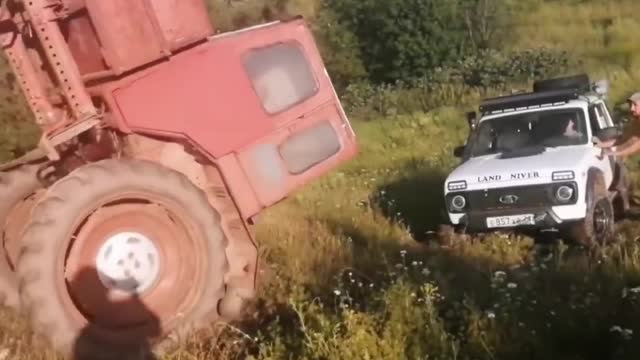 Truck handstand goes wrong